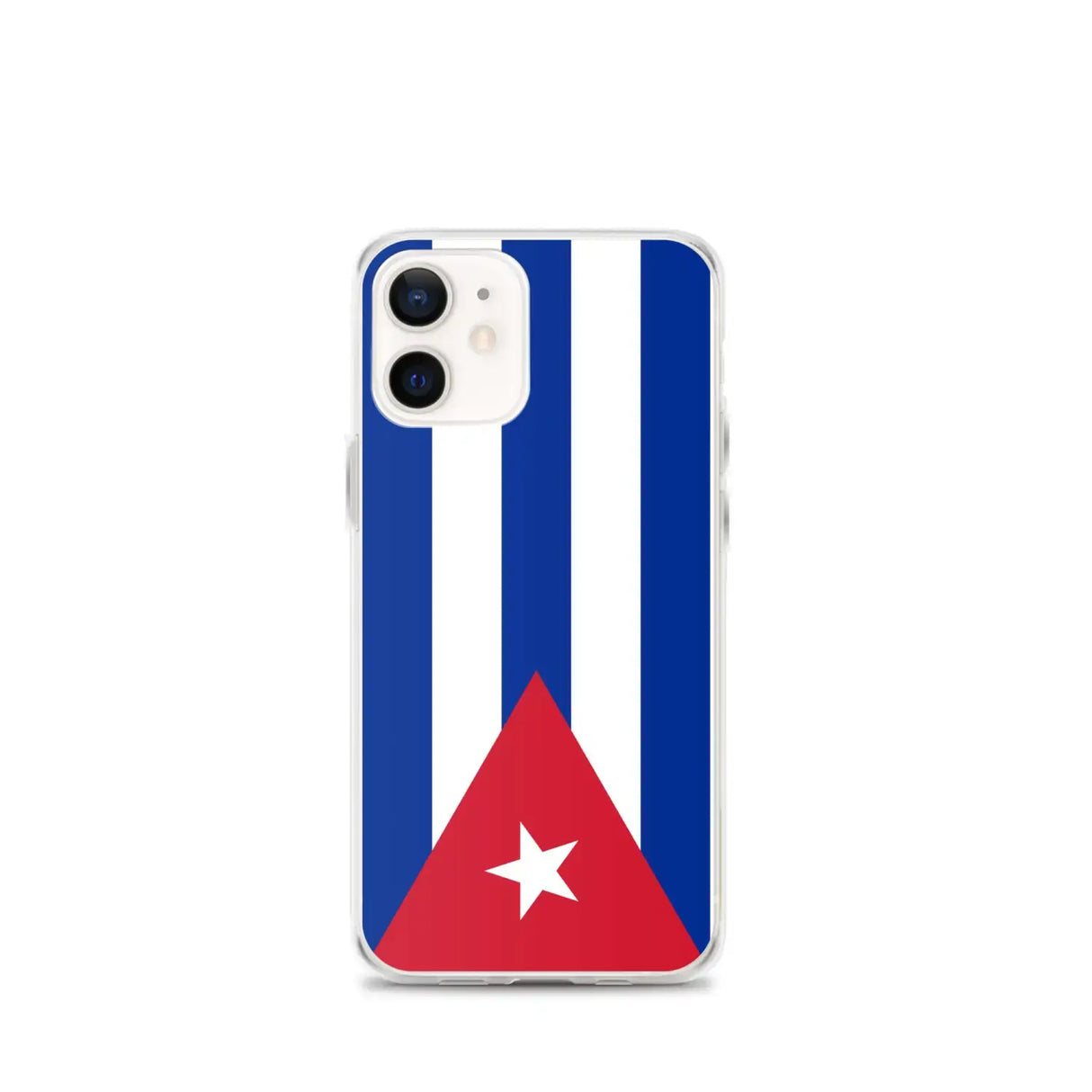 Coque iphone drapeau cuba souple antichoc transparente