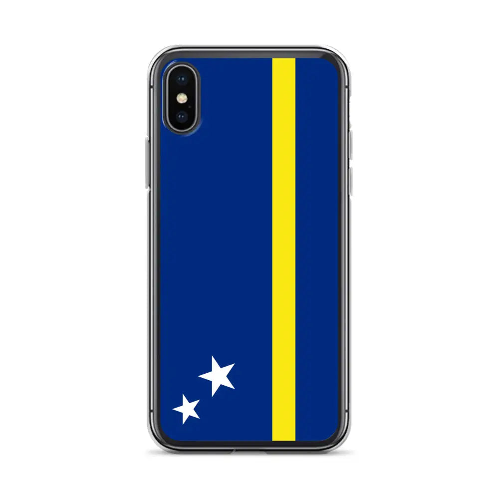 Coque iphone drapeau curaçao souple antichoc transparente