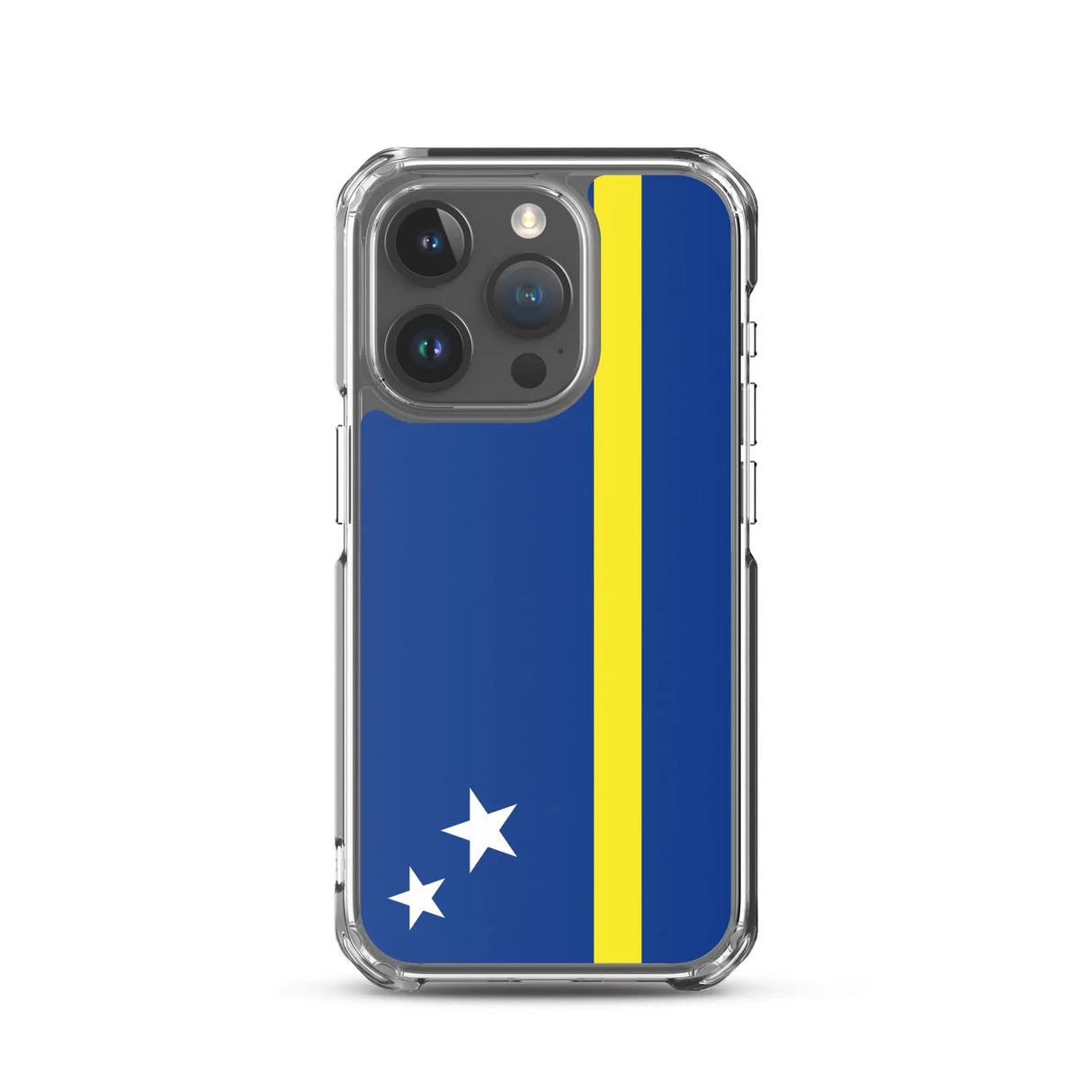 Coque iphone drapeau curaçao souple antichoc transparente