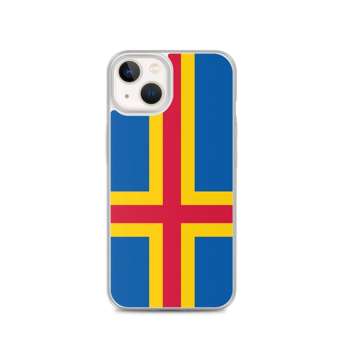 Coque iphone drapeau d’åland souple résistante antichoc