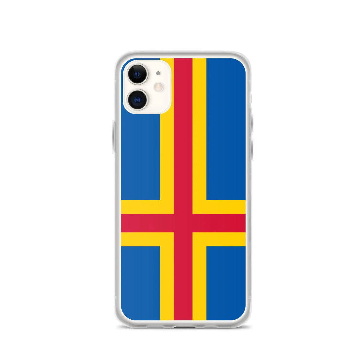 Coque iphone drapeau d’åland souple résistante antichoc