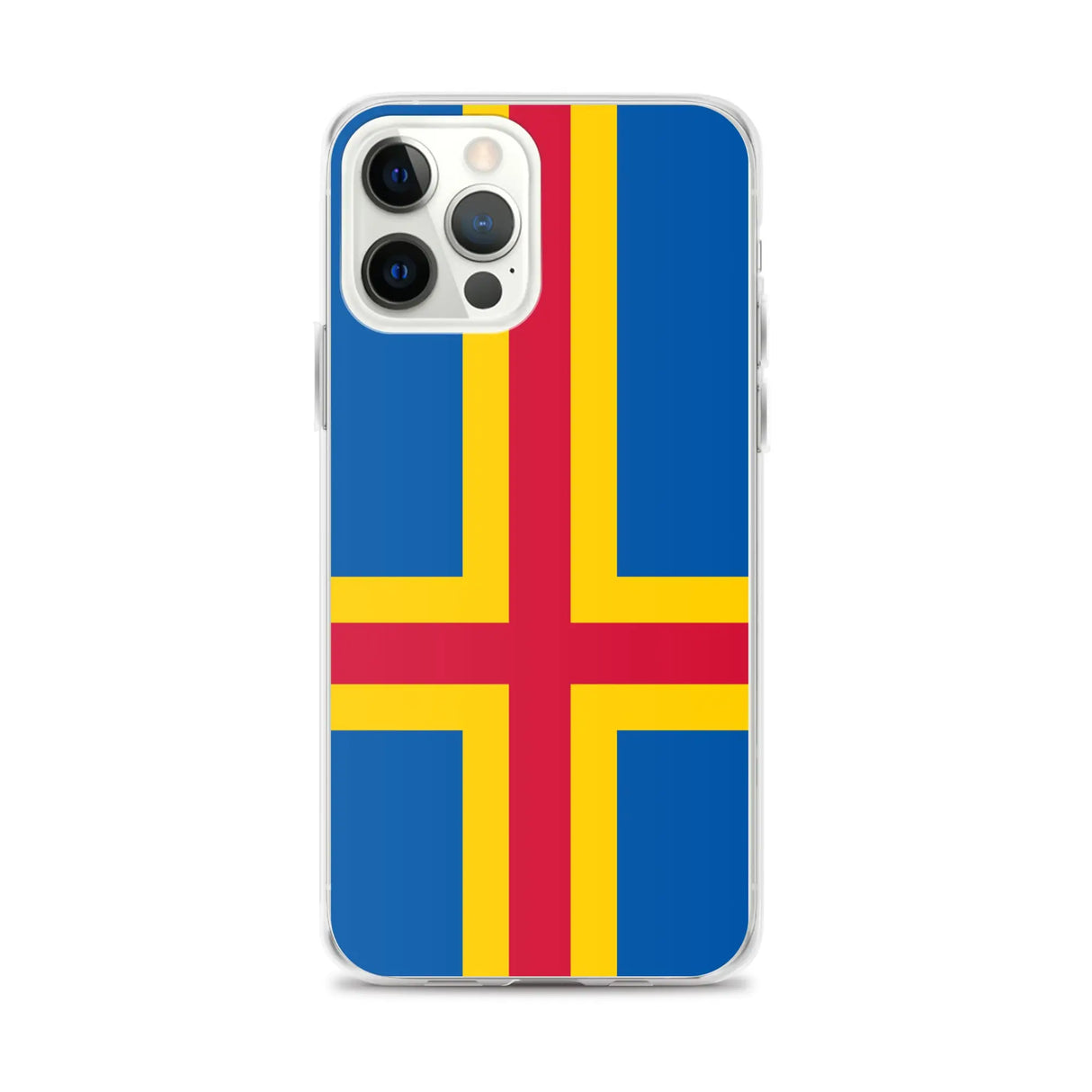 Coque iphone drapeau d’åland souple résistante antichoc