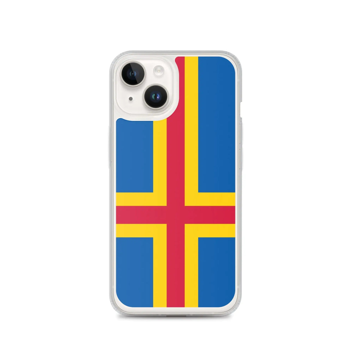 Coque iphone drapeau d’åland souple résistante antichoc