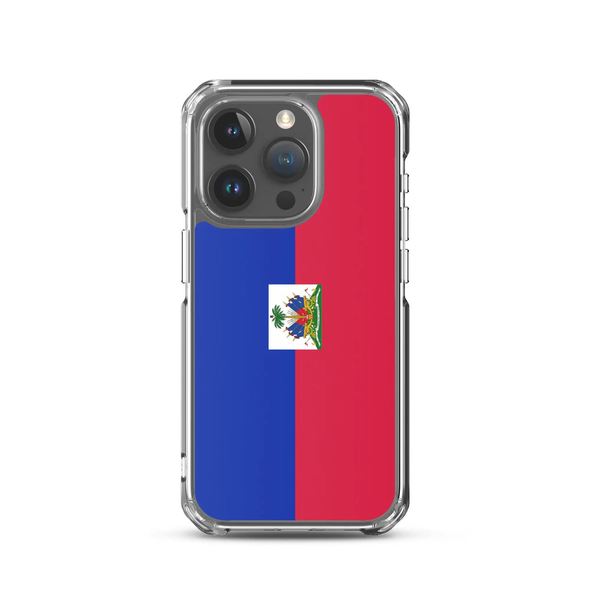 Coque iphone drapeau d’haïti souple antichoc transparente