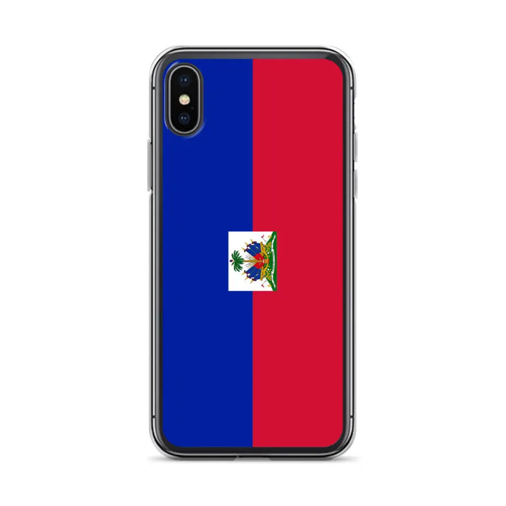 Coque iphone drapeau d’haïti souple antichoc transparente