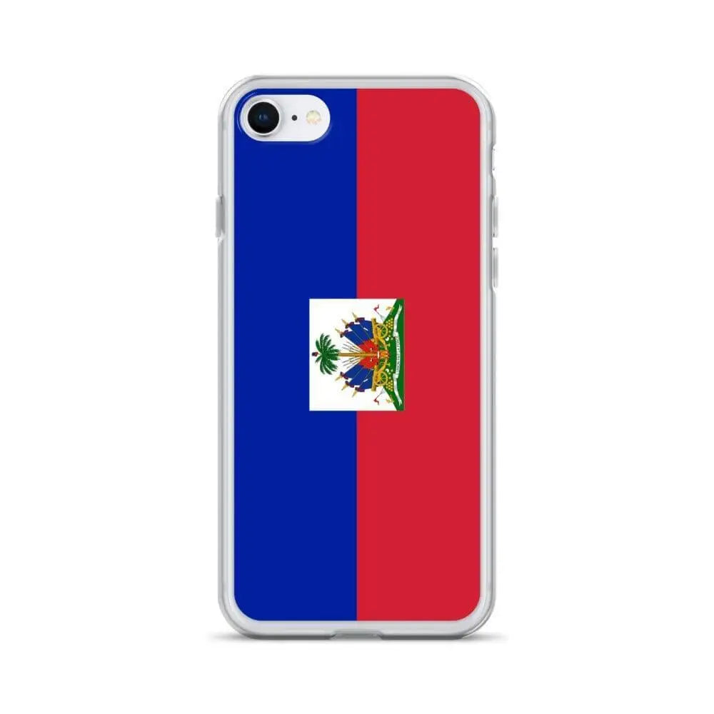 Coque iphone drapeau d’haïti souple antichoc transparente