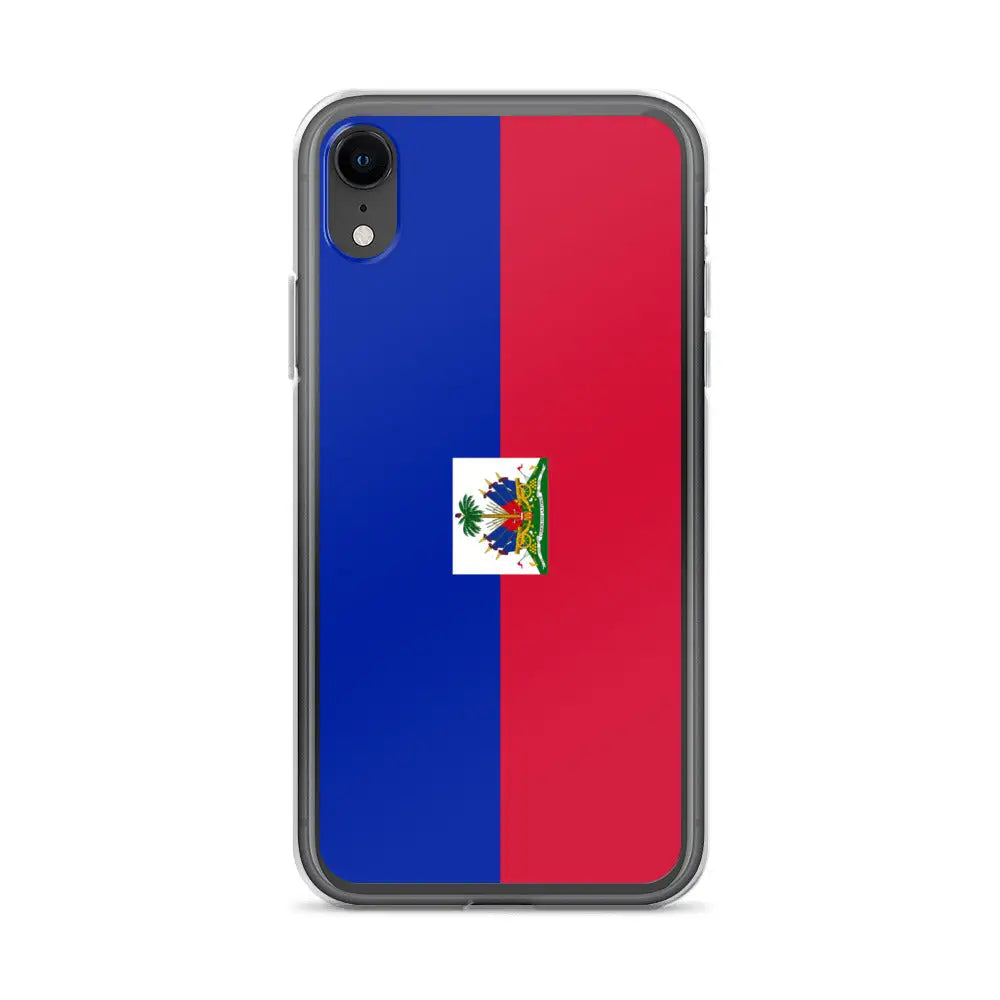 Coque iphone drapeau d’haïti souple antichoc transparente