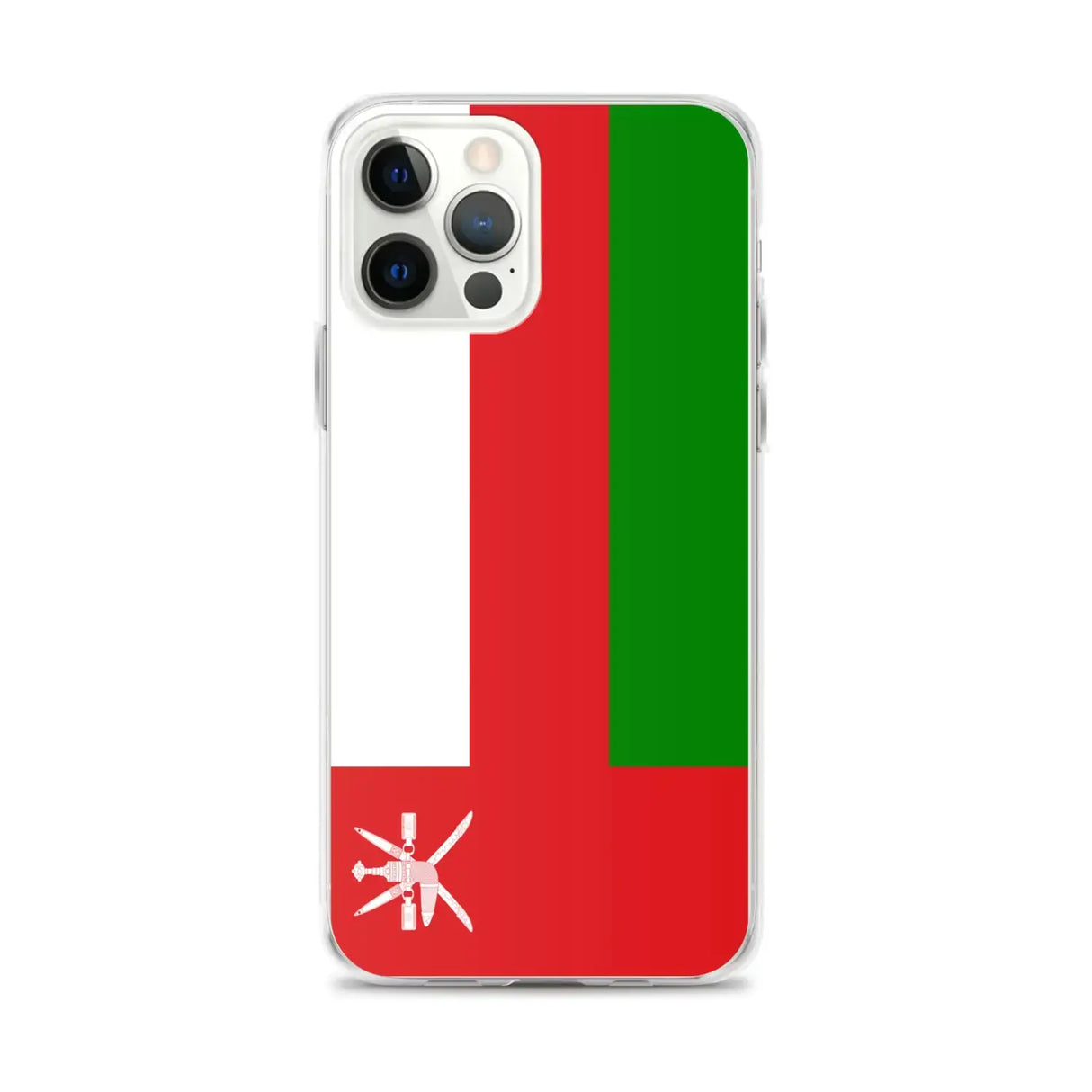 Coque iphone drapeau d’oman souple antichoc transparente