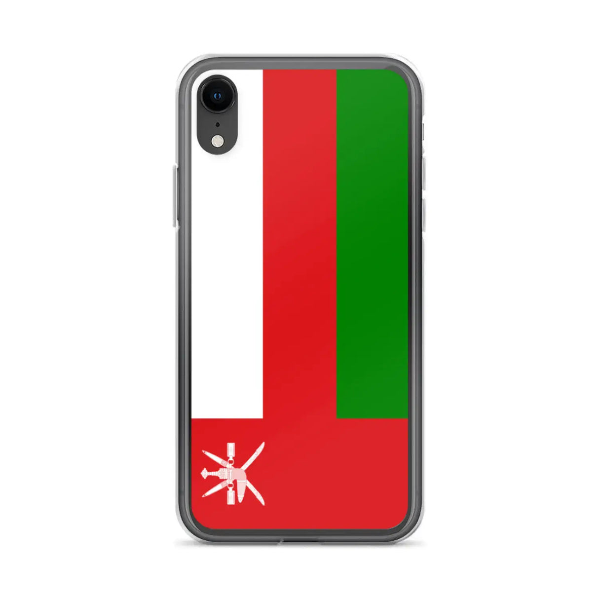 Coque iphone drapeau d’oman souple antichoc transparente