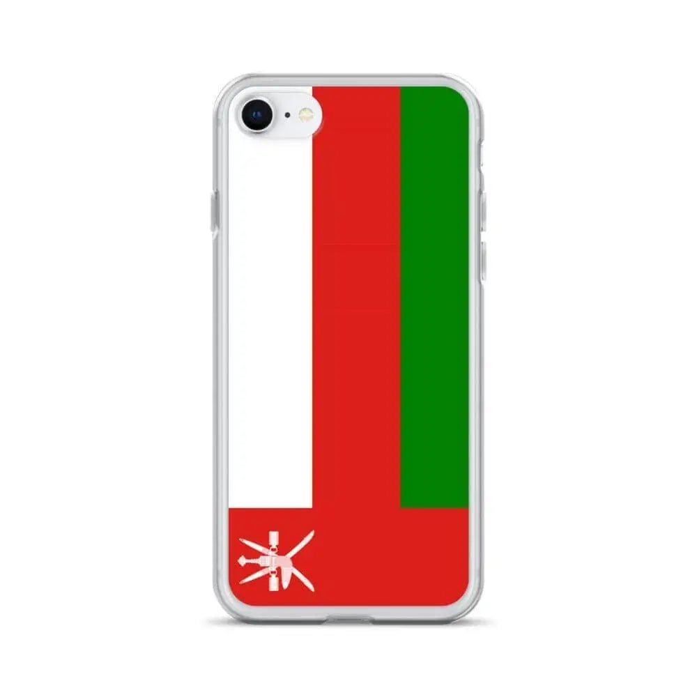 Coque iphone drapeau d’oman souple antichoc transparente
