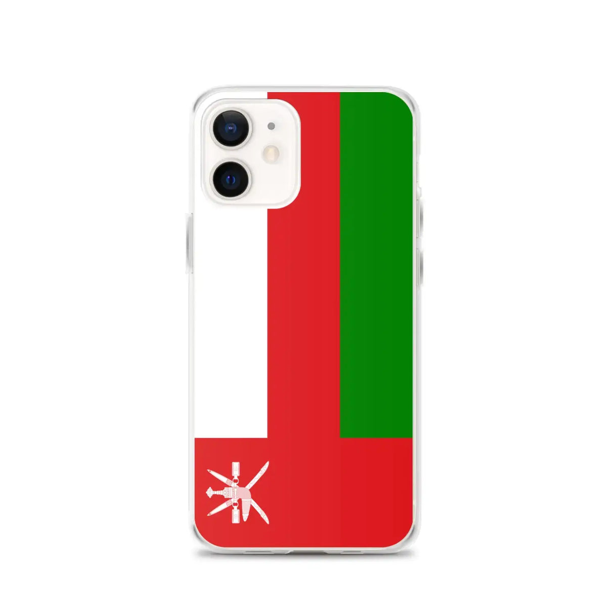 Coque iphone drapeau d’oman souple antichoc transparente