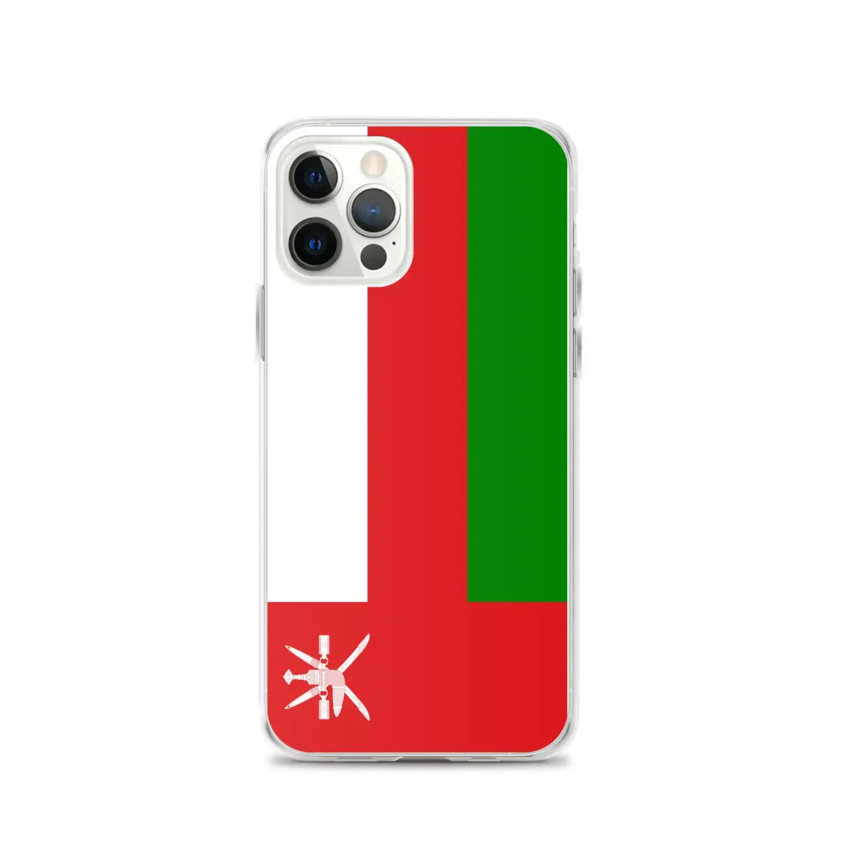 Coque iphone drapeau d’oman souple antichoc transparente