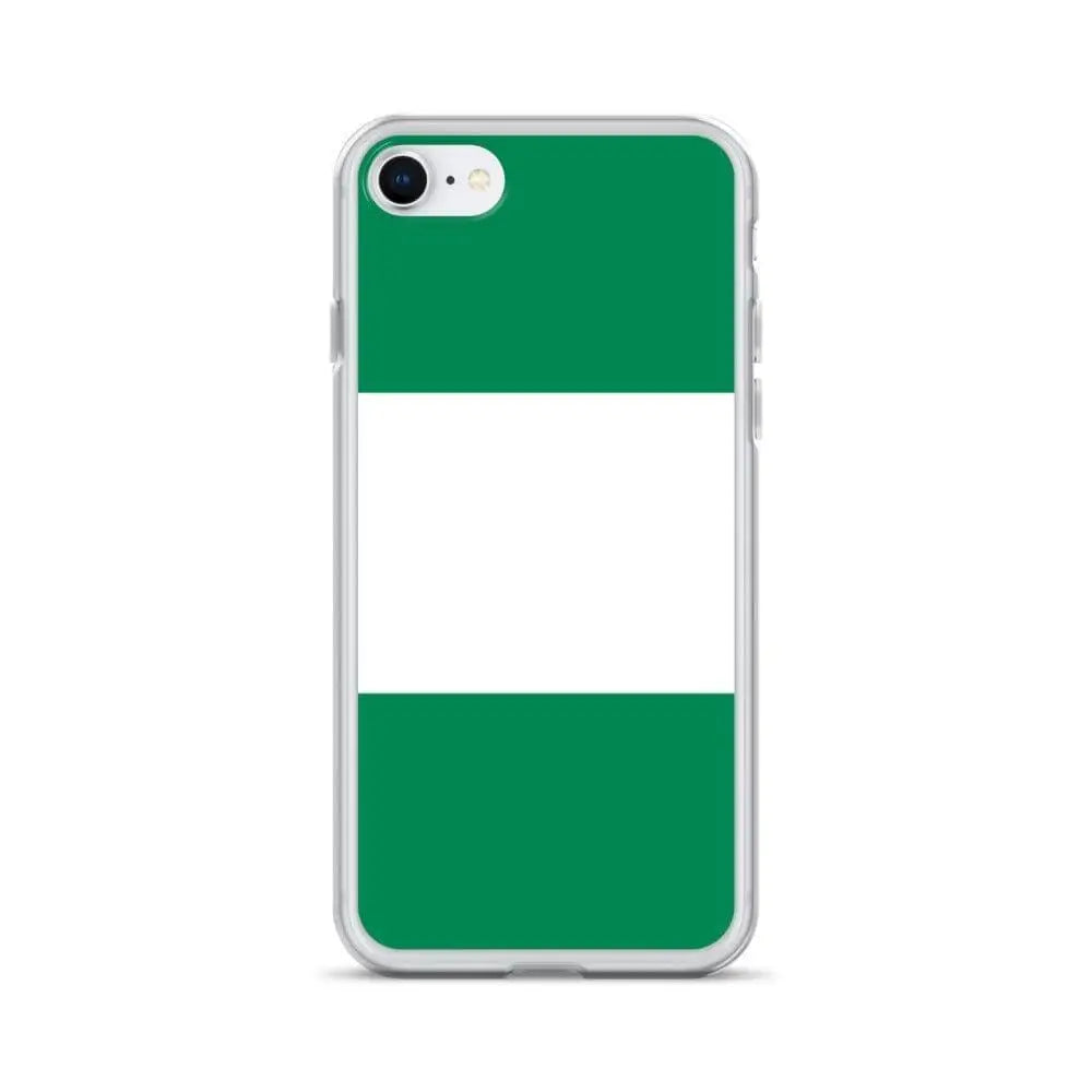 Coque iphone drapeau du nigeria souple antichoc transparente