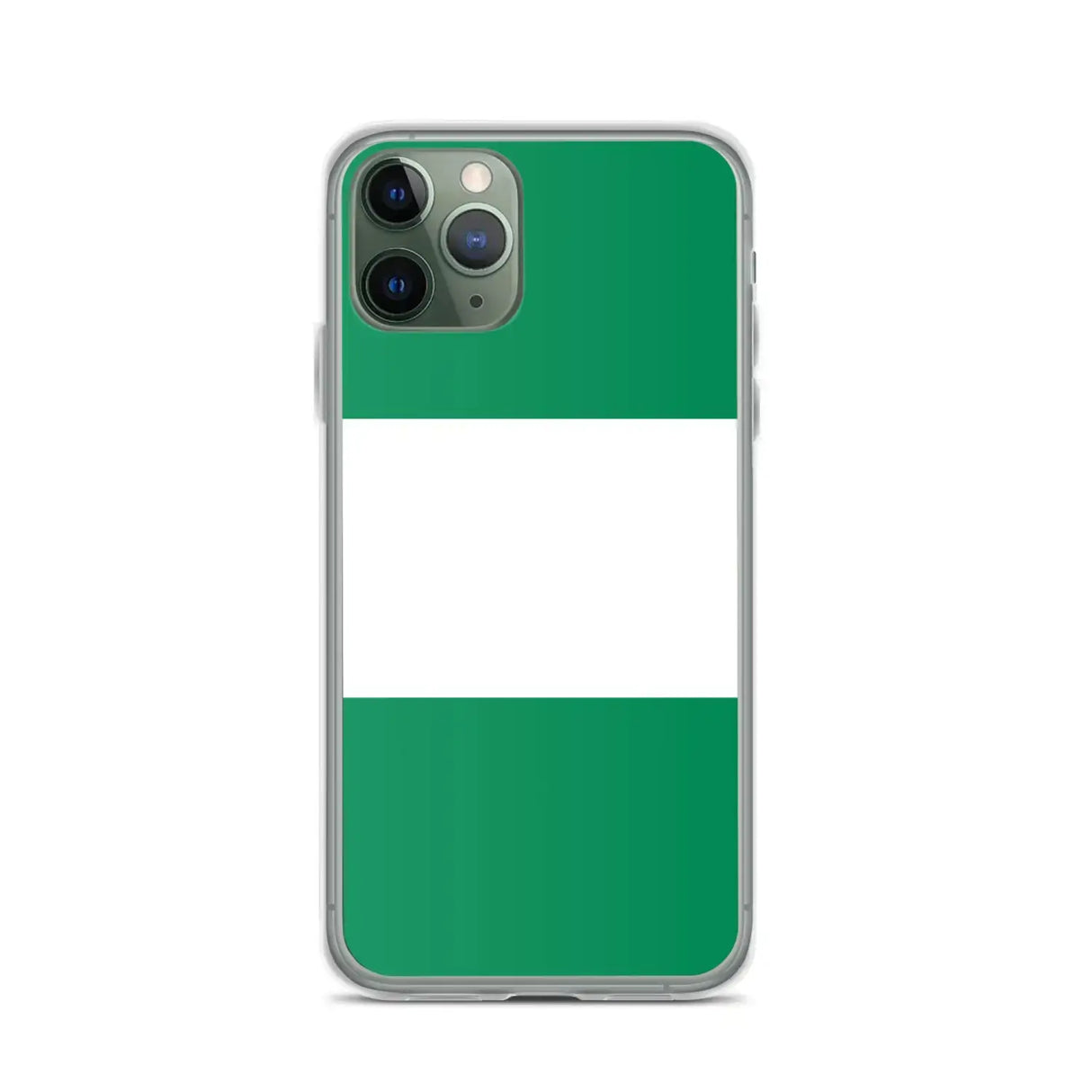 Coque iphone drapeau du nigeria souple antichoc transparente