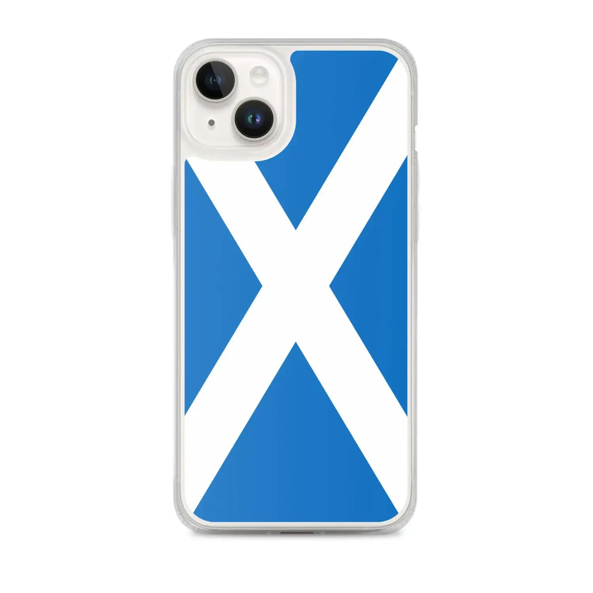 Coque iphone drapeau écosse souple antichoc transparente