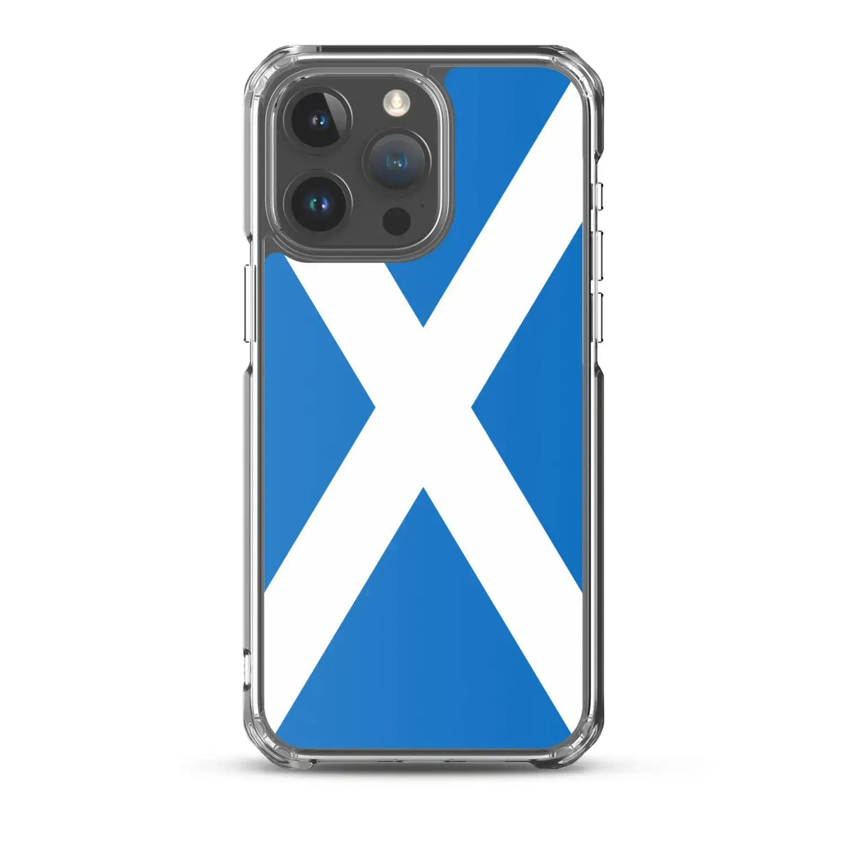 Coque iphone drapeau écosse souple antichoc transparente
