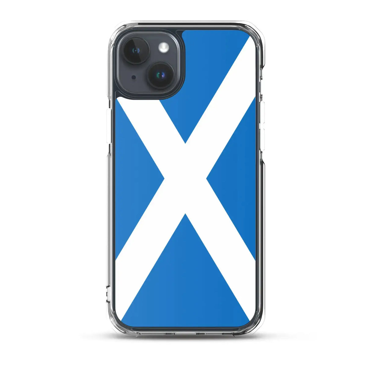 Coque iphone drapeau écosse souple antichoc transparente