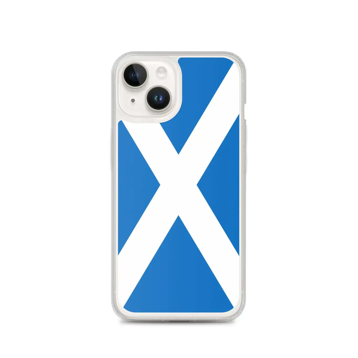 Coque iphone drapeau écosse souple antichoc transparente