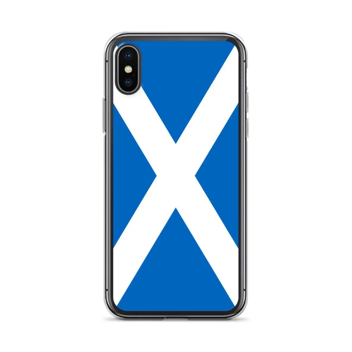 Coque iphone drapeau écosse souple antichoc transparente