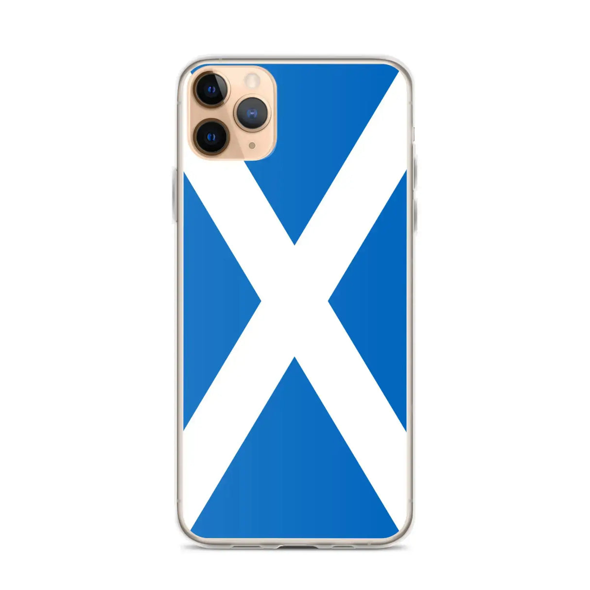 Coque iphone drapeau écosse souple antichoc transparente