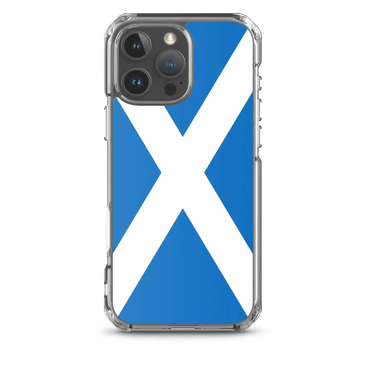Coque iphone drapeau écosse souple antichoc transparente