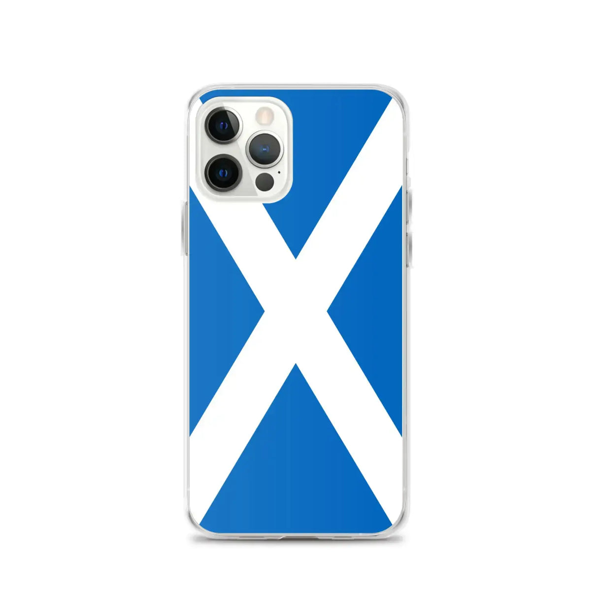 Coque iphone drapeau écosse souple antichoc transparente