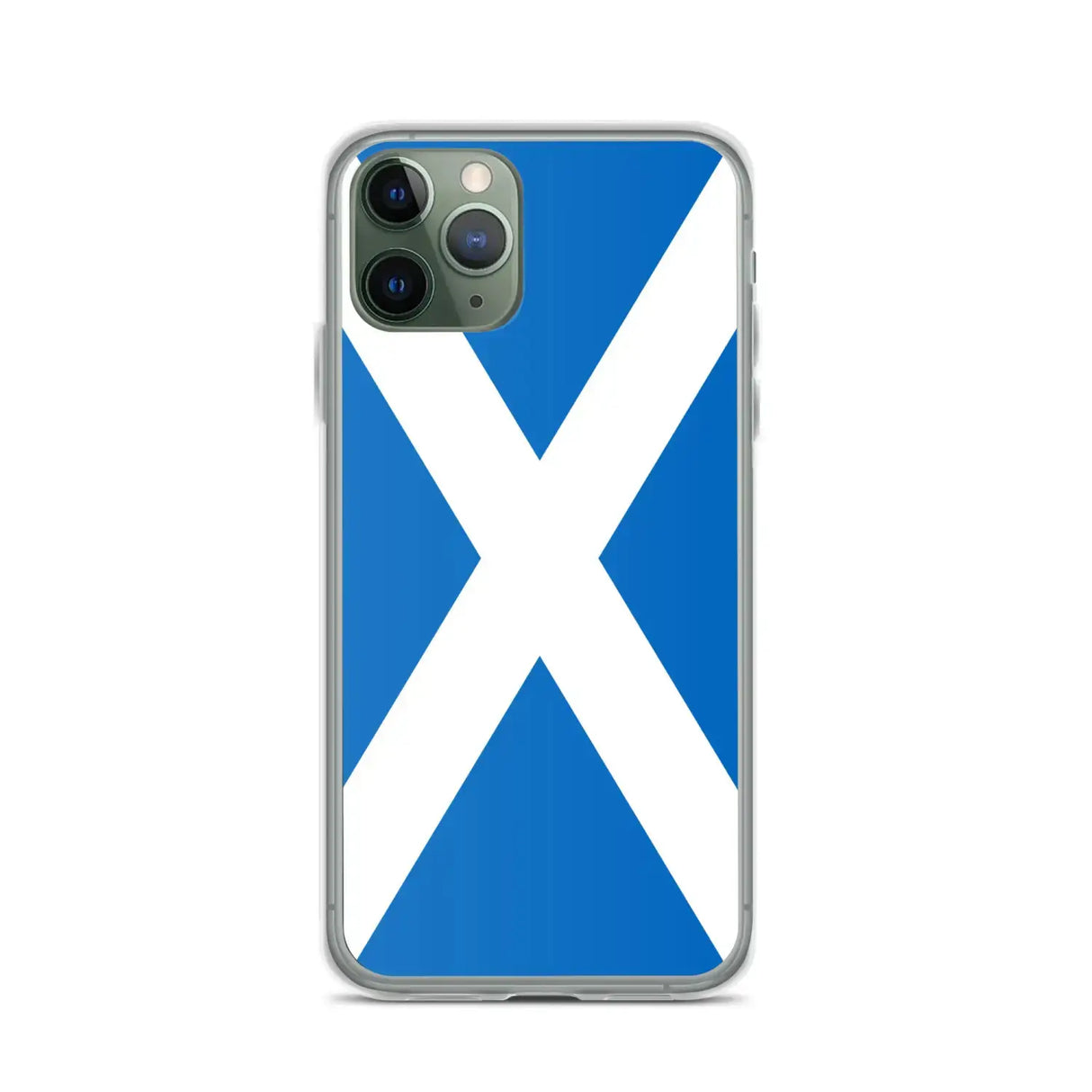 Coque iphone drapeau écosse souple antichoc transparente