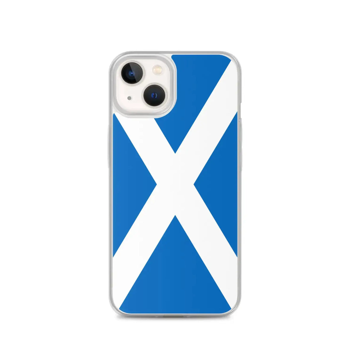 Coque iphone drapeau écosse souple antichoc transparente