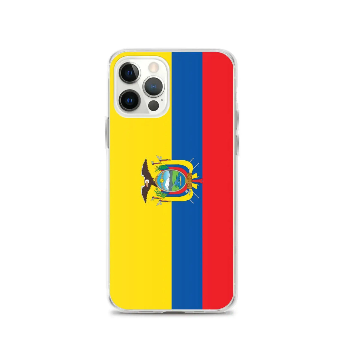 Coque iphone drapeau équateur souple antichoc transparente