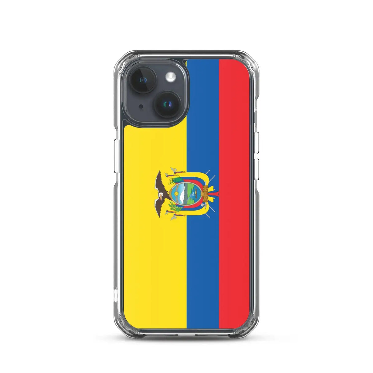 Coque iphone drapeau équateur souple antichoc transparente