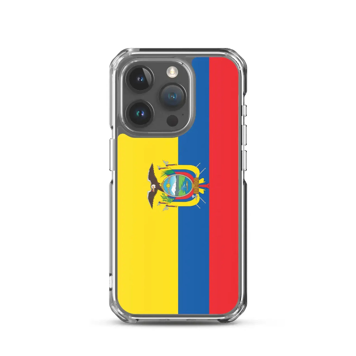 Coque iphone drapeau équateur souple antichoc transparente