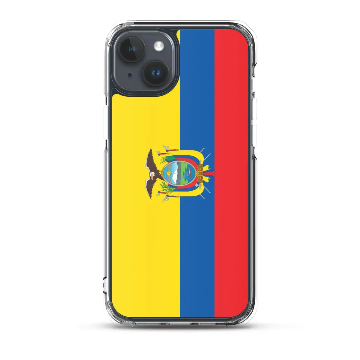 Coque iphone drapeau équateur souple antichoc transparente