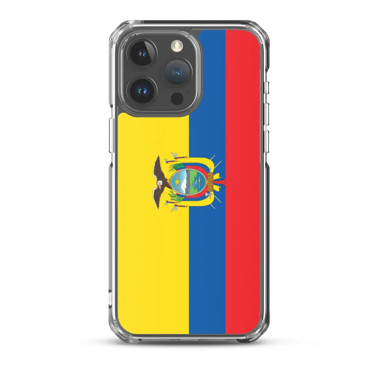 Coque iphone drapeau équateur souple antichoc transparente