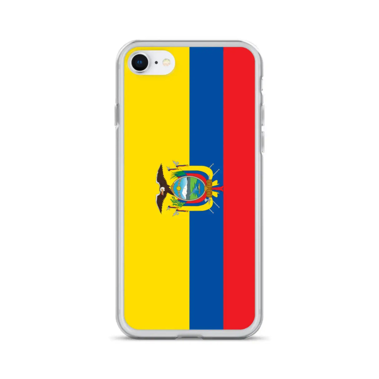 Coque iphone drapeau équateur souple antichoc transparente