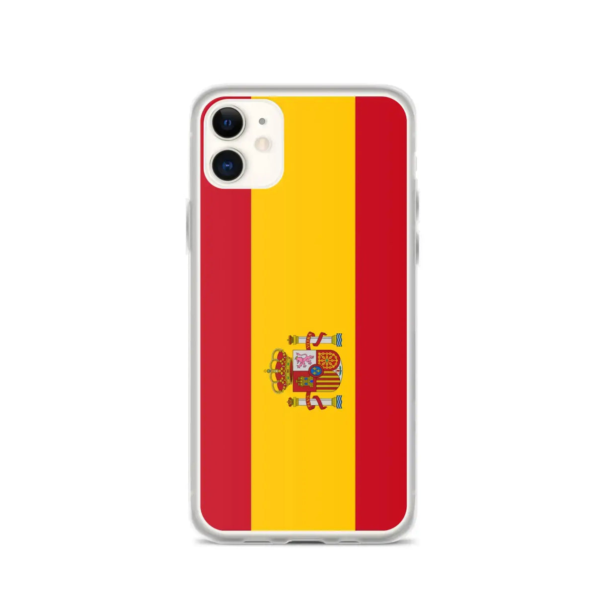 Coque iphone drapeau espagne souple antichoc transparente