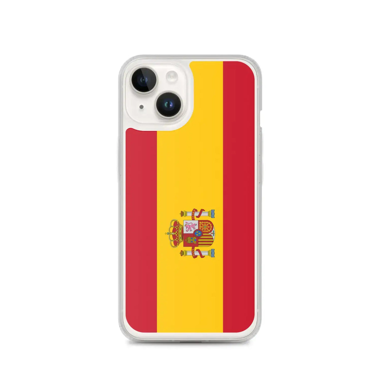 Coque iphone drapeau espagne souple antichoc transparente
