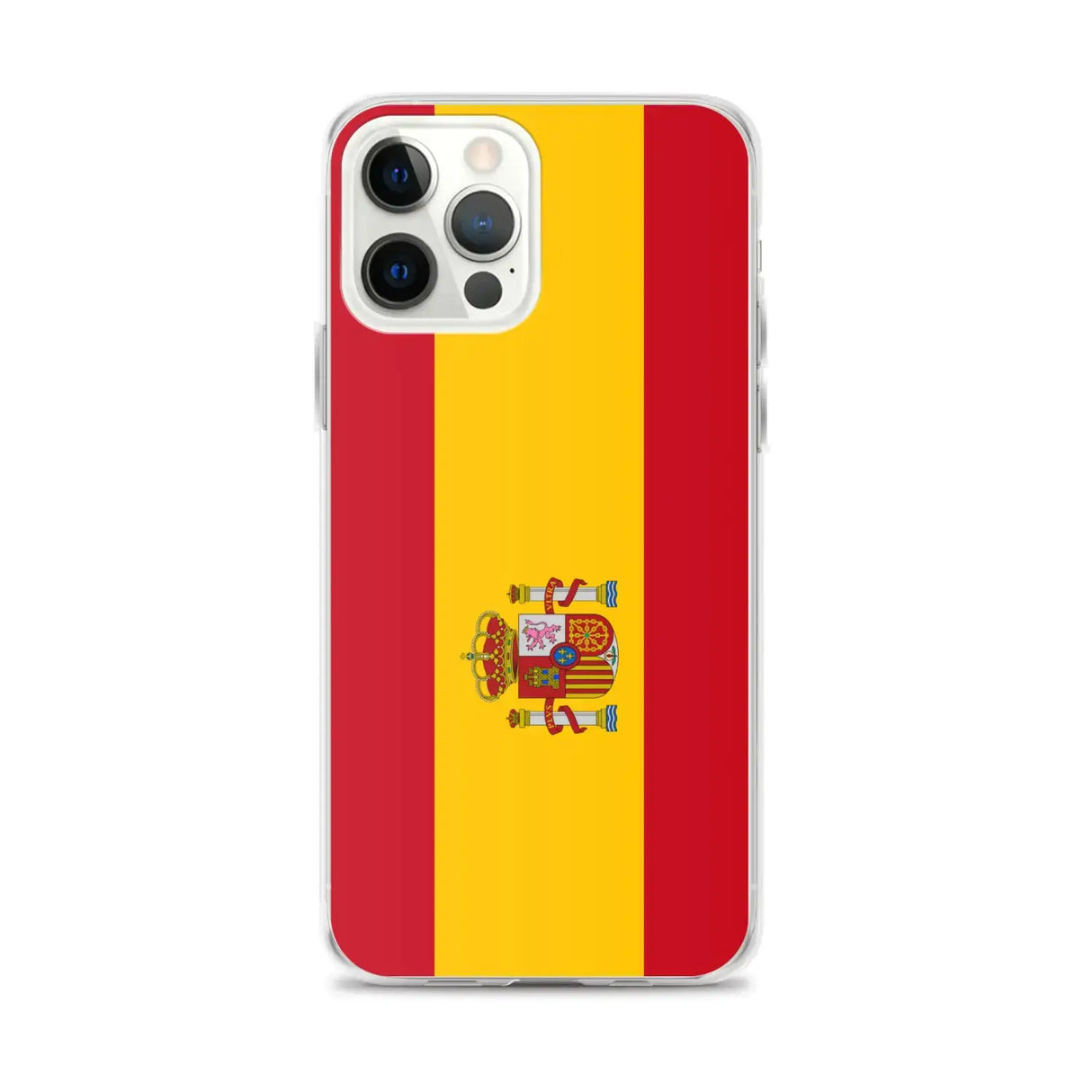 Coque iphone drapeau espagne souple antichoc transparente