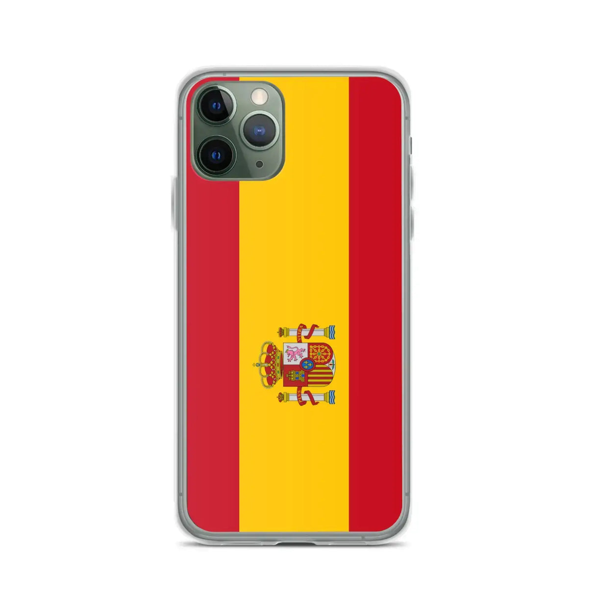 Coque iphone drapeau espagne souple antichoc transparente