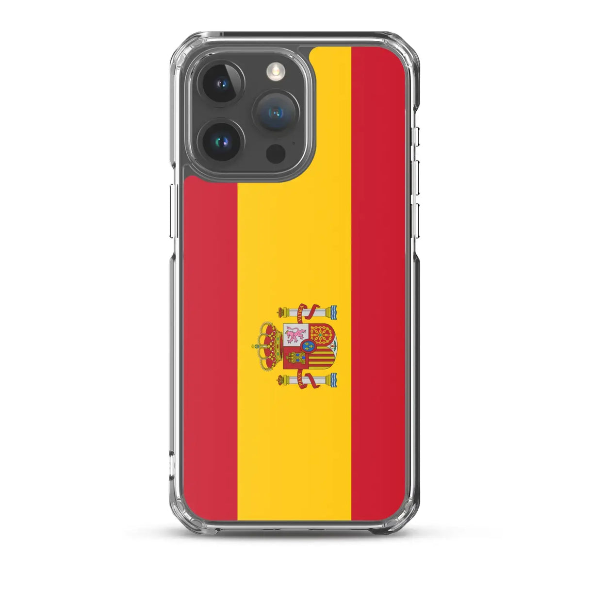 Coque iphone drapeau espagne souple antichoc transparente
