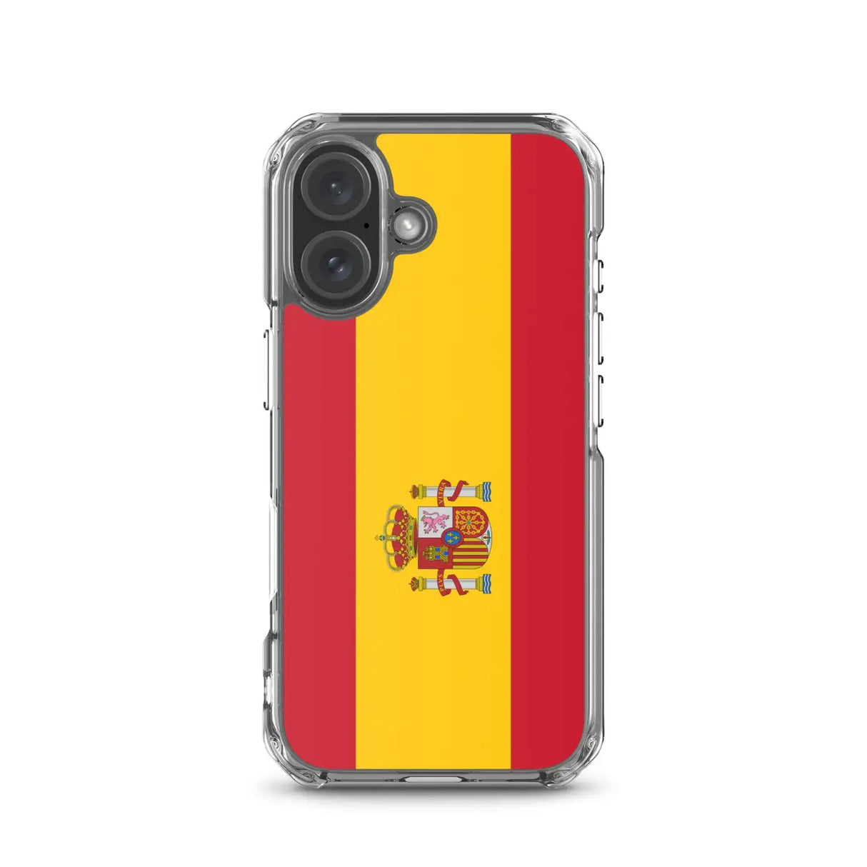 Coque iphone drapeau espagne souple antichoc transparente