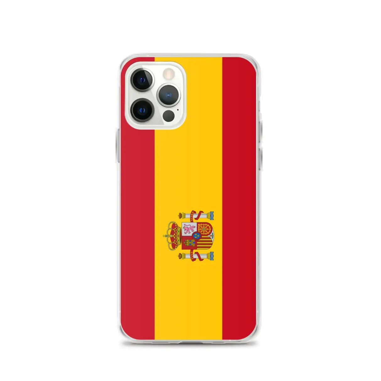 Coque iphone drapeau espagne souple antichoc transparente
