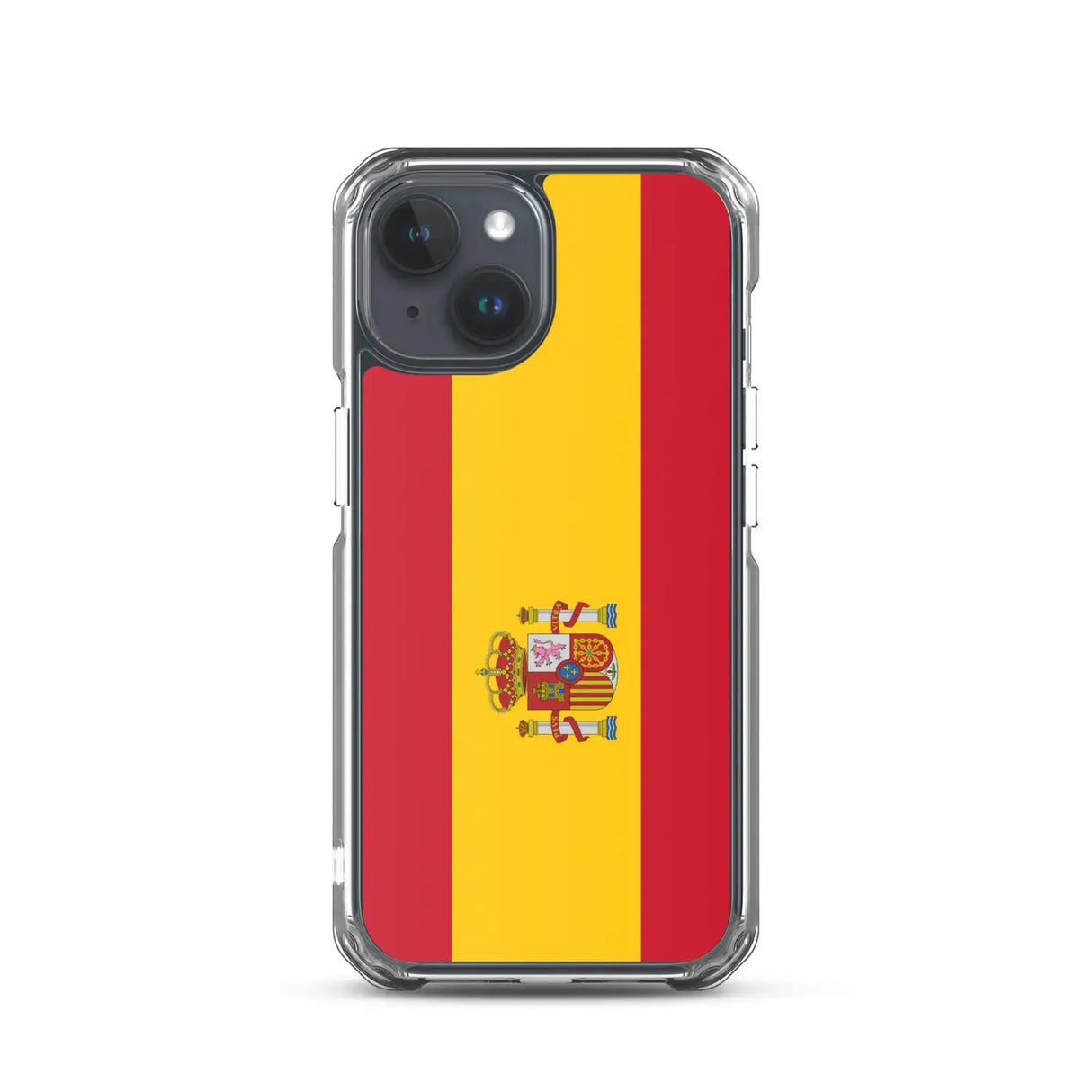 Coque iphone drapeau espagne souple antichoc transparente