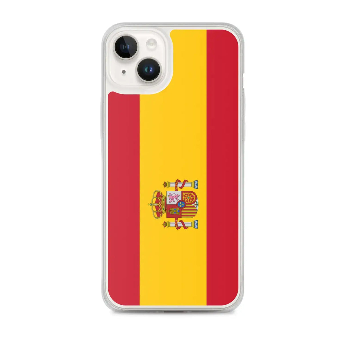 Coque iphone drapeau espagne souple antichoc transparente