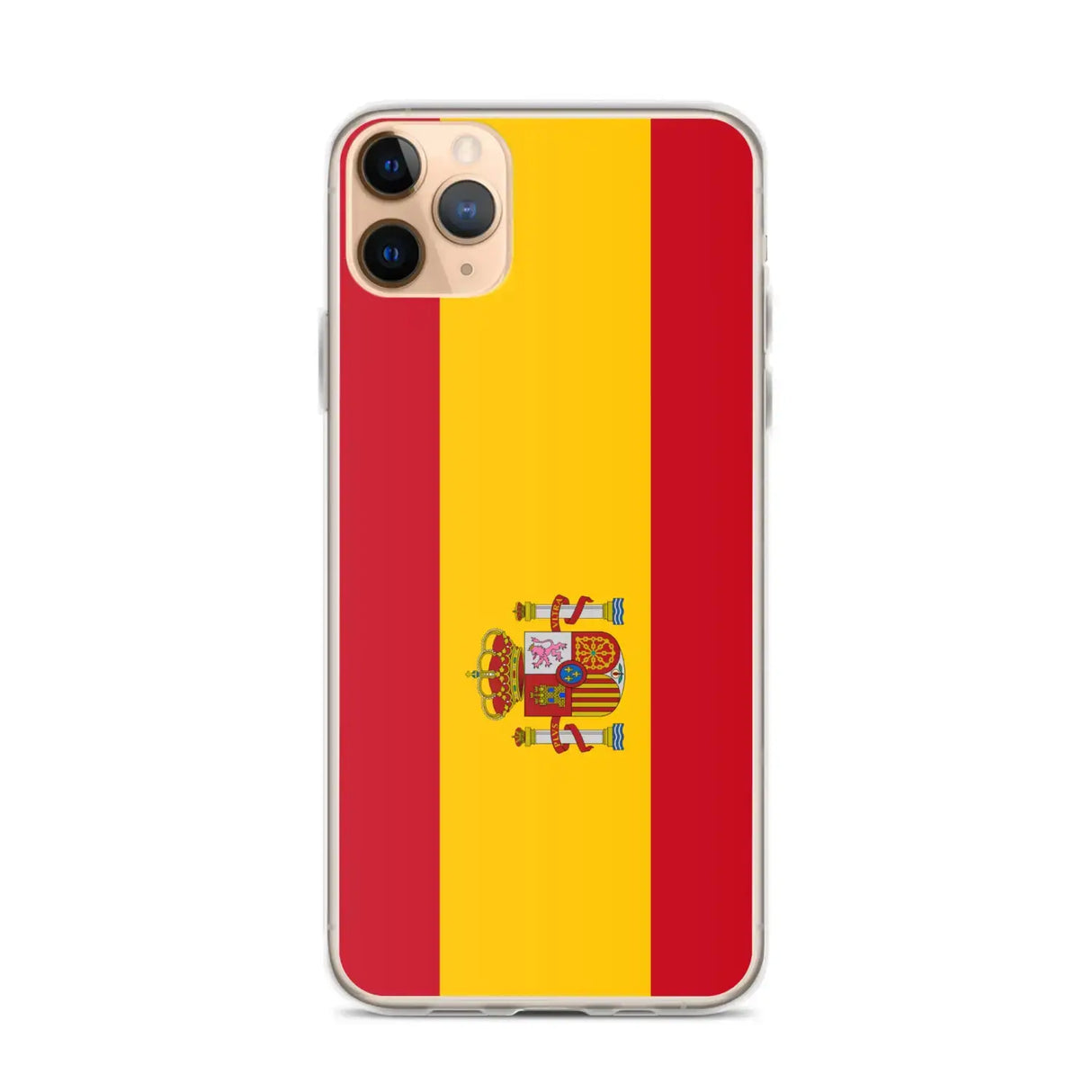 Coque iphone drapeau espagne souple antichoc transparente