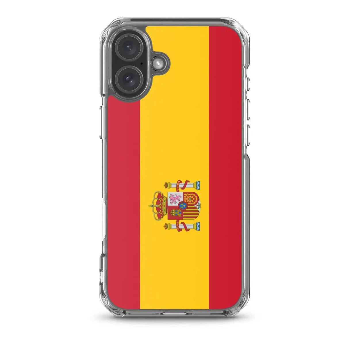 Coque iphone drapeau espagne souple antichoc transparente