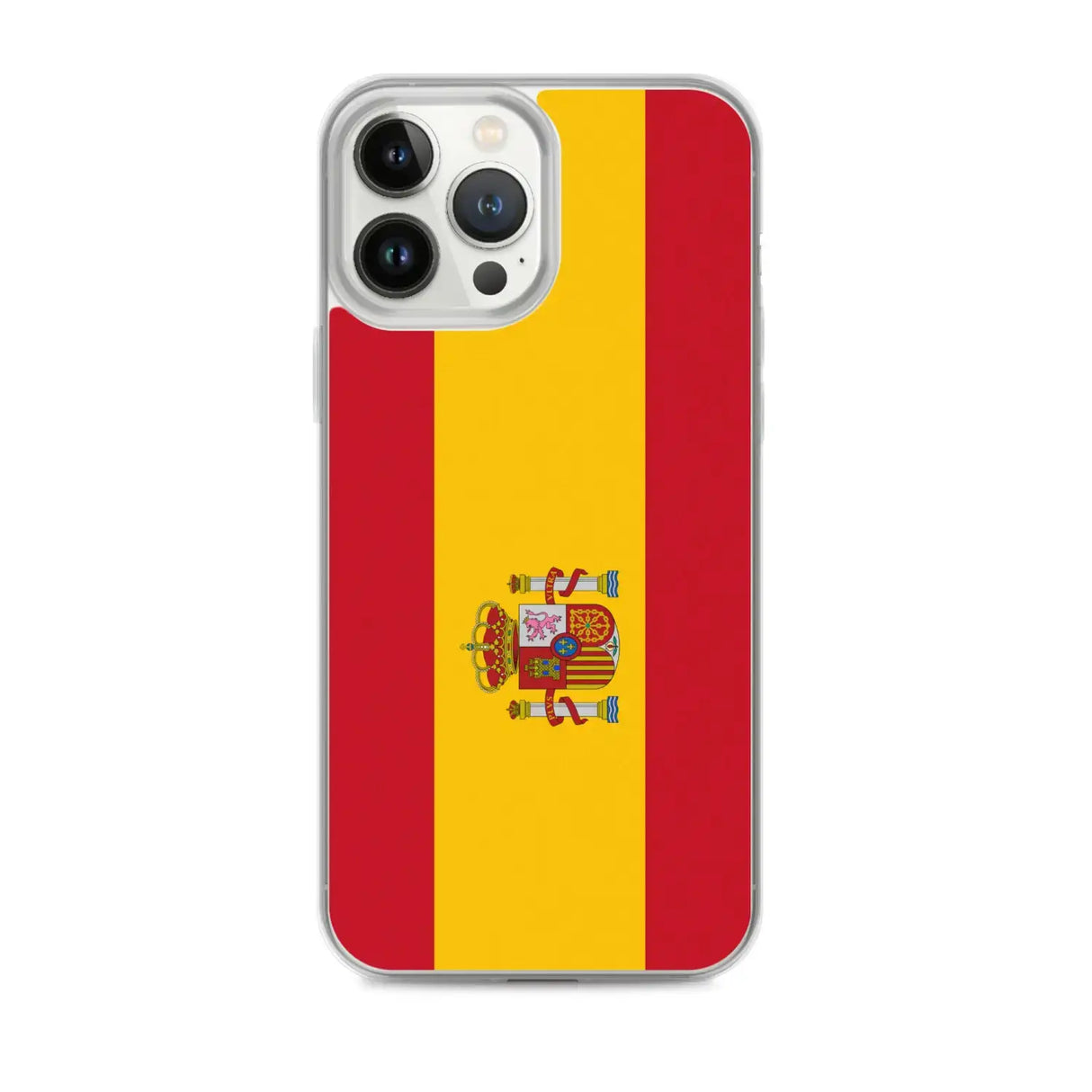 Coque iphone drapeau espagne souple antichoc transparente