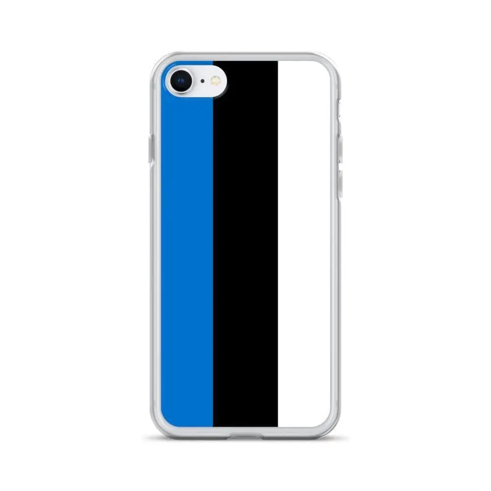 Coque iphone drapeau estonie souple transparente antichoc