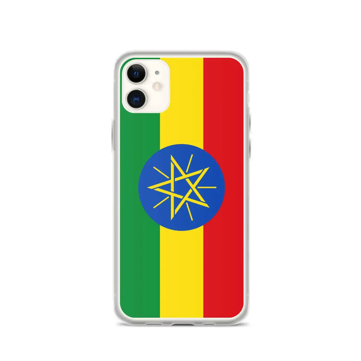 Coque iphone drapeau éthiopie souple résistante antichoc