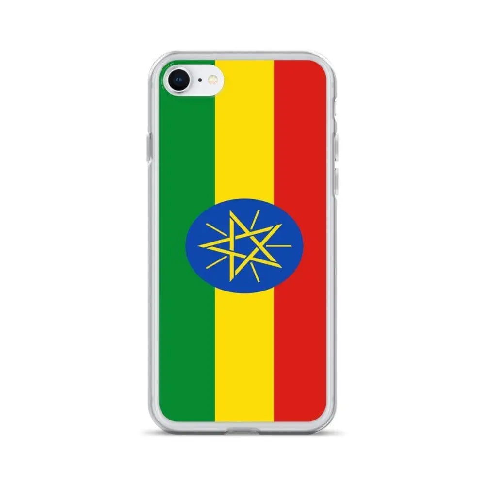 Coque iphone drapeau éthiopie souple résistante antichoc