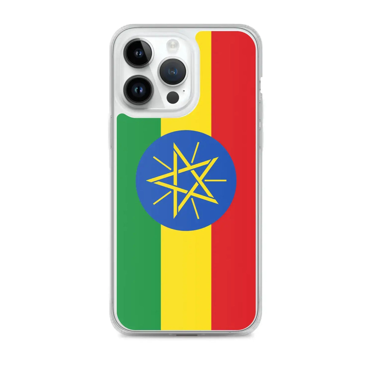 Coque iphone drapeau éthiopie souple résistante antichoc